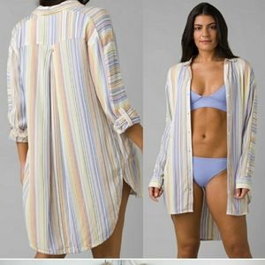 R) NWT, XS, Prana Scheena Shirt Tunic (stripes color)